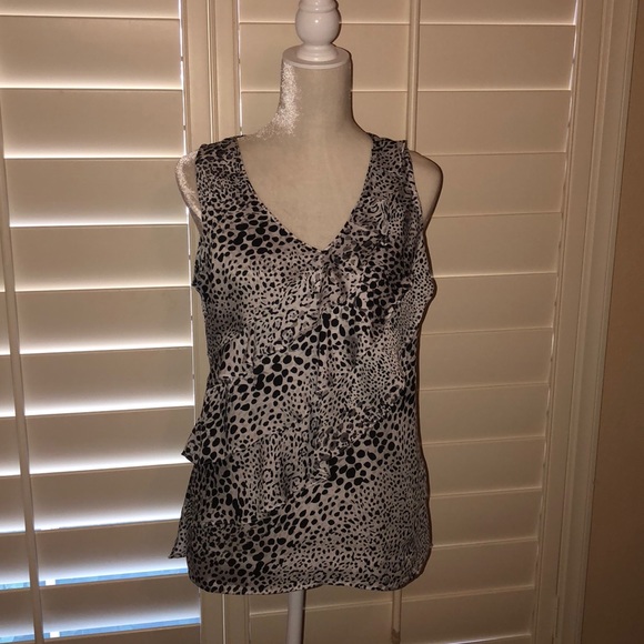 White House Black Market Tops - White House Black Market animal print blouse